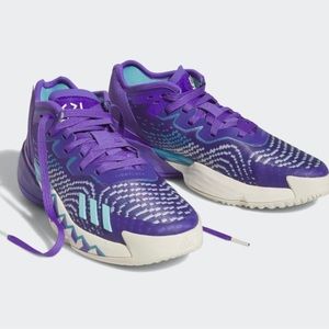 Adidas D.O.N. ISSUE #4 Basketball Shoes•Donovan Mitchell•Color:Purple/White/Aqua